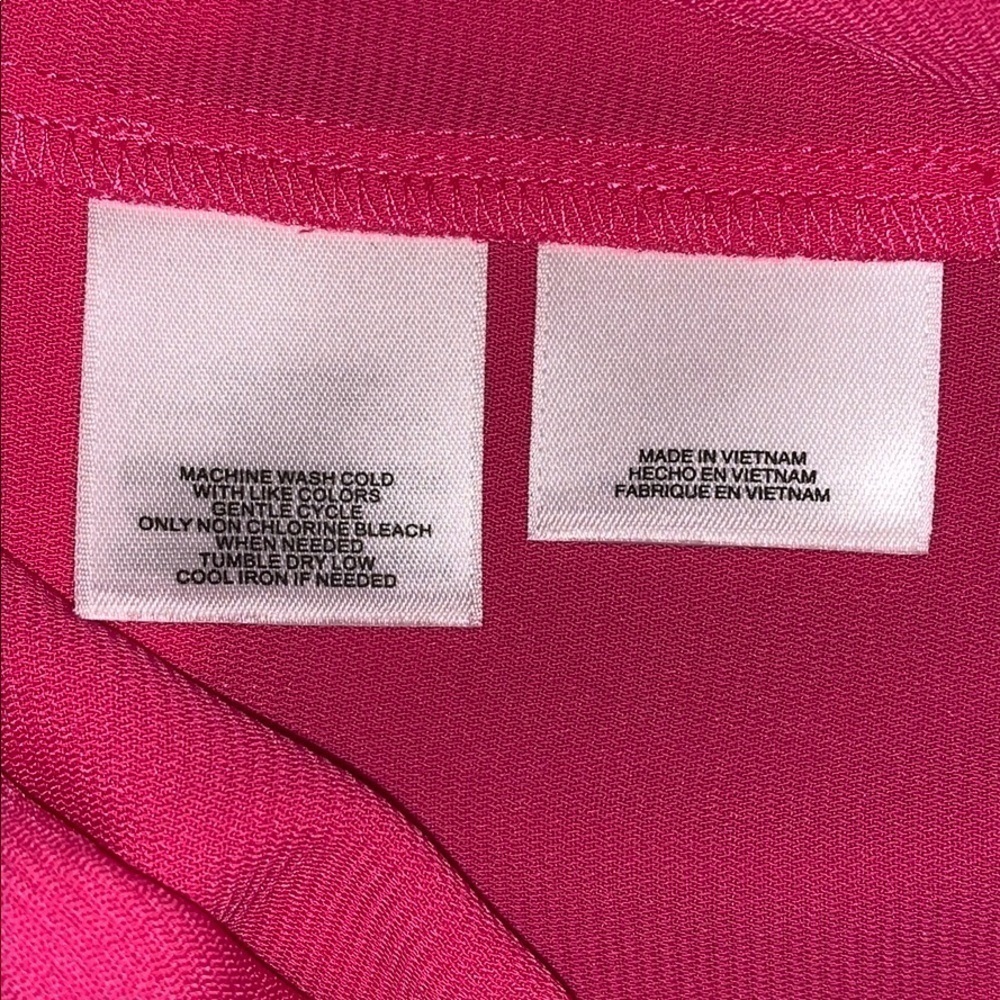 𝅺nine West Dress L/S Hot Pink Size M - Picture 6 of 8